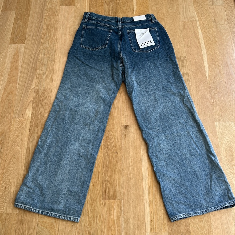 Pistola Bobbie Crossover Relaxed Fit Blue Jeans - Picture 4 of 8